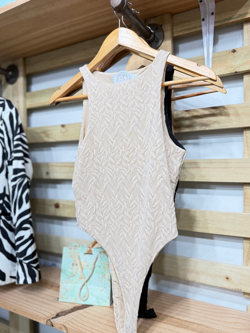 Beige Bodysuit
