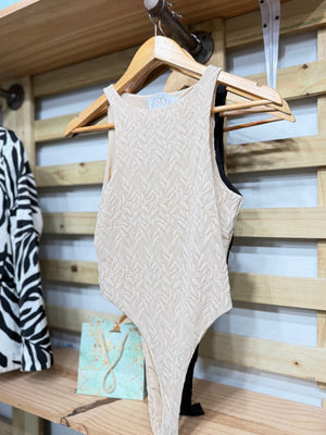 Beige Bodysuit