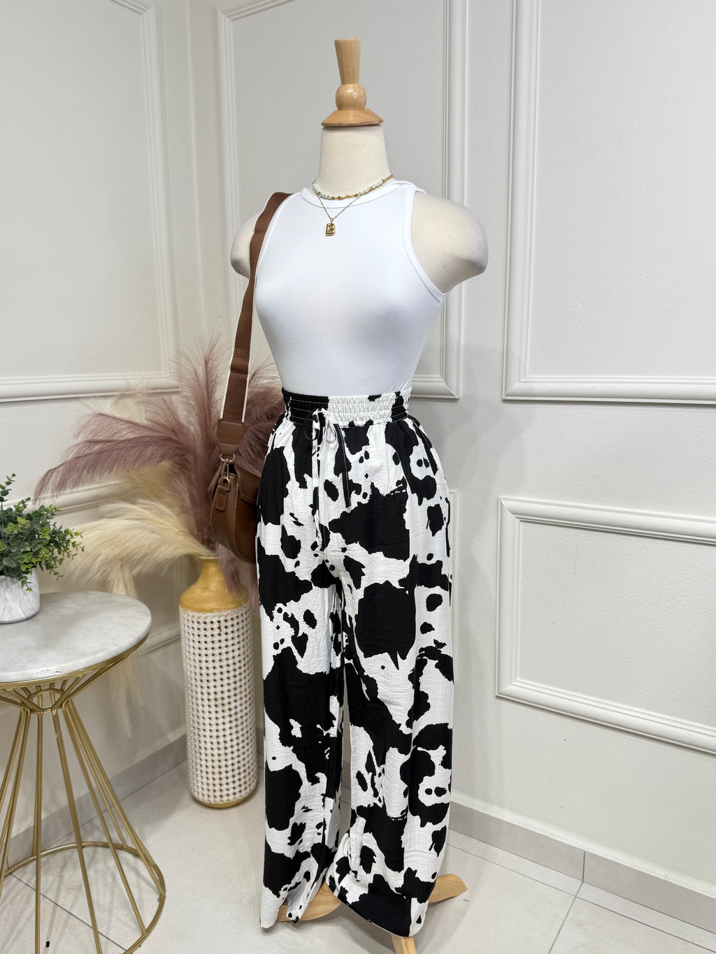 Black Cow Pant small