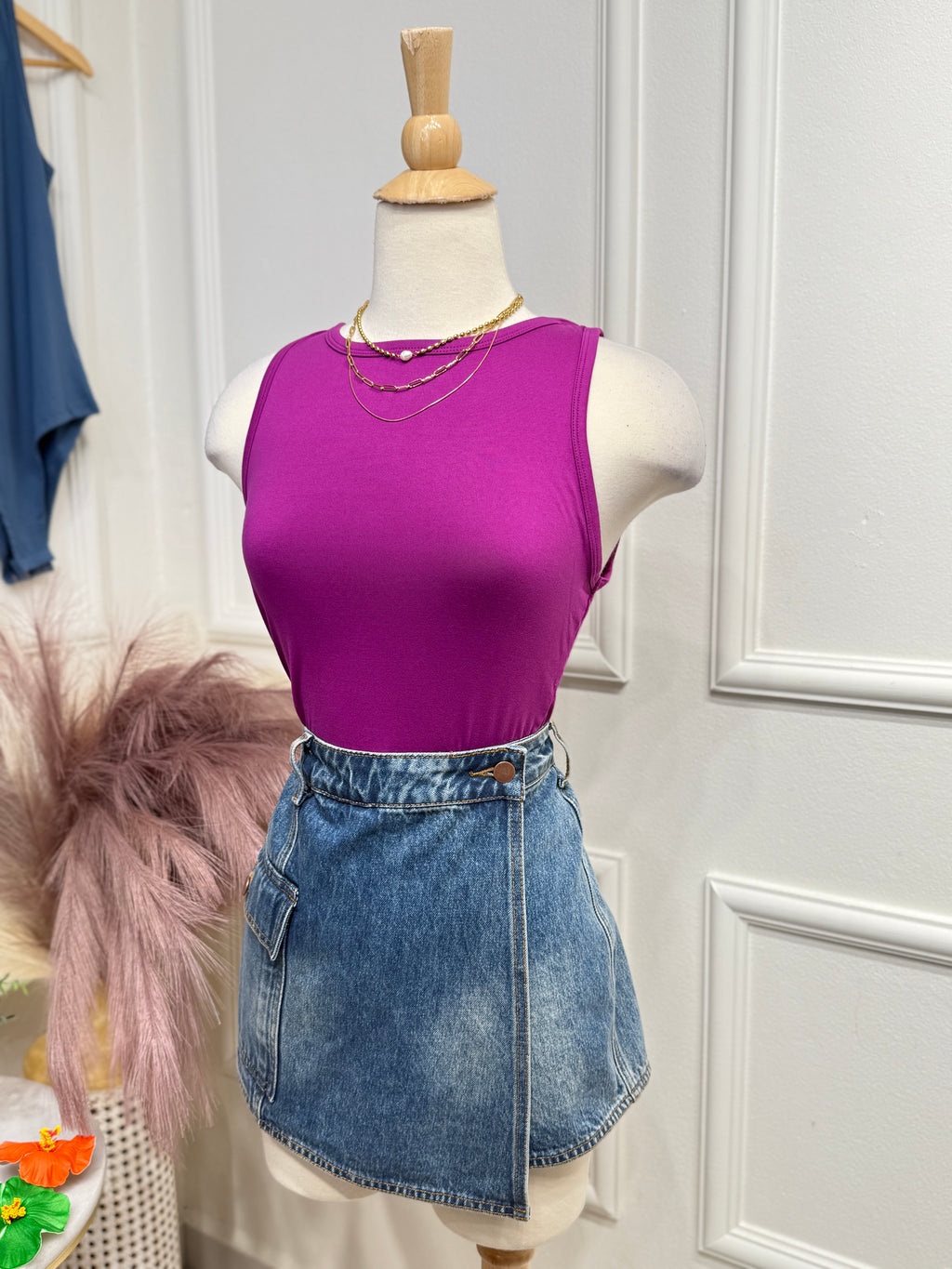 Magenta Bodysuit
