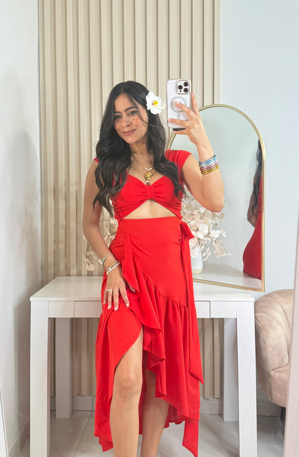 Jibarita Red Skirt