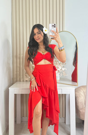 Jibarita Red Skirt