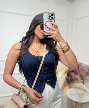 Dark Denim Vest