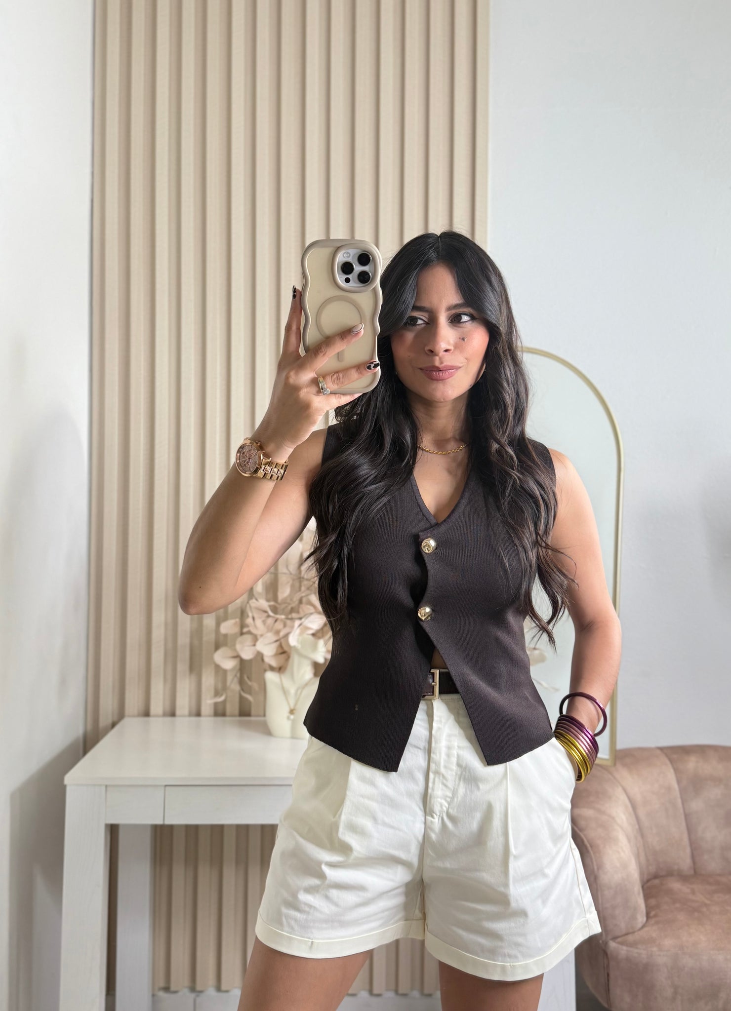 Brown vest