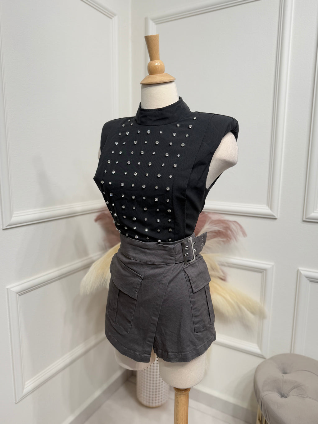 Grey skort