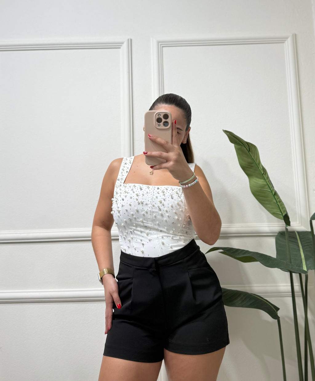 White Shinning Top