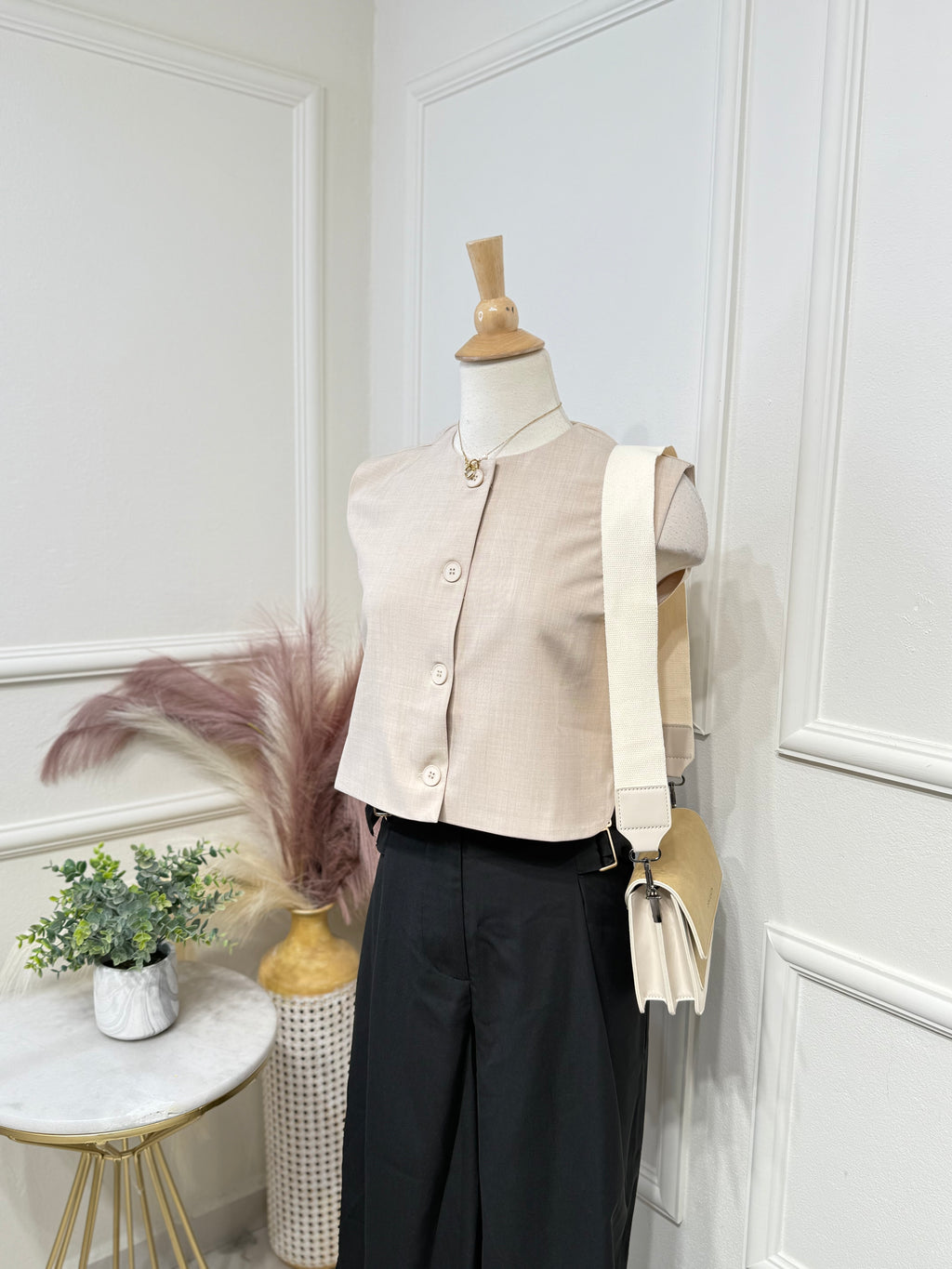 Ivory vest