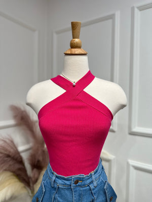 Fushia basic top