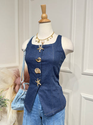 Dark Demi Vest