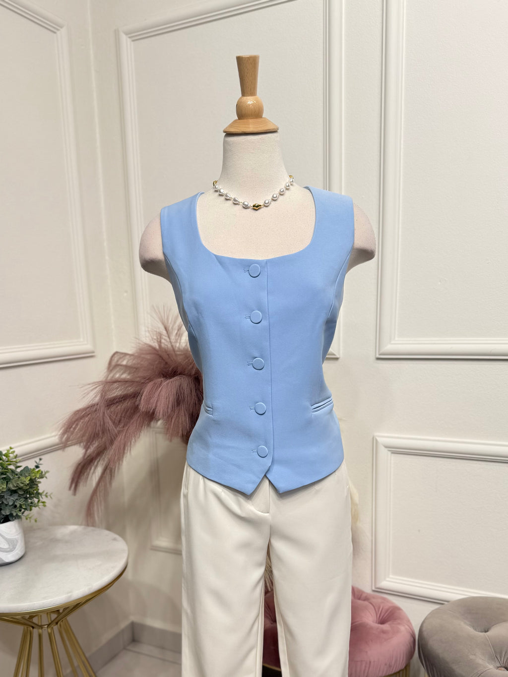 Blue vest