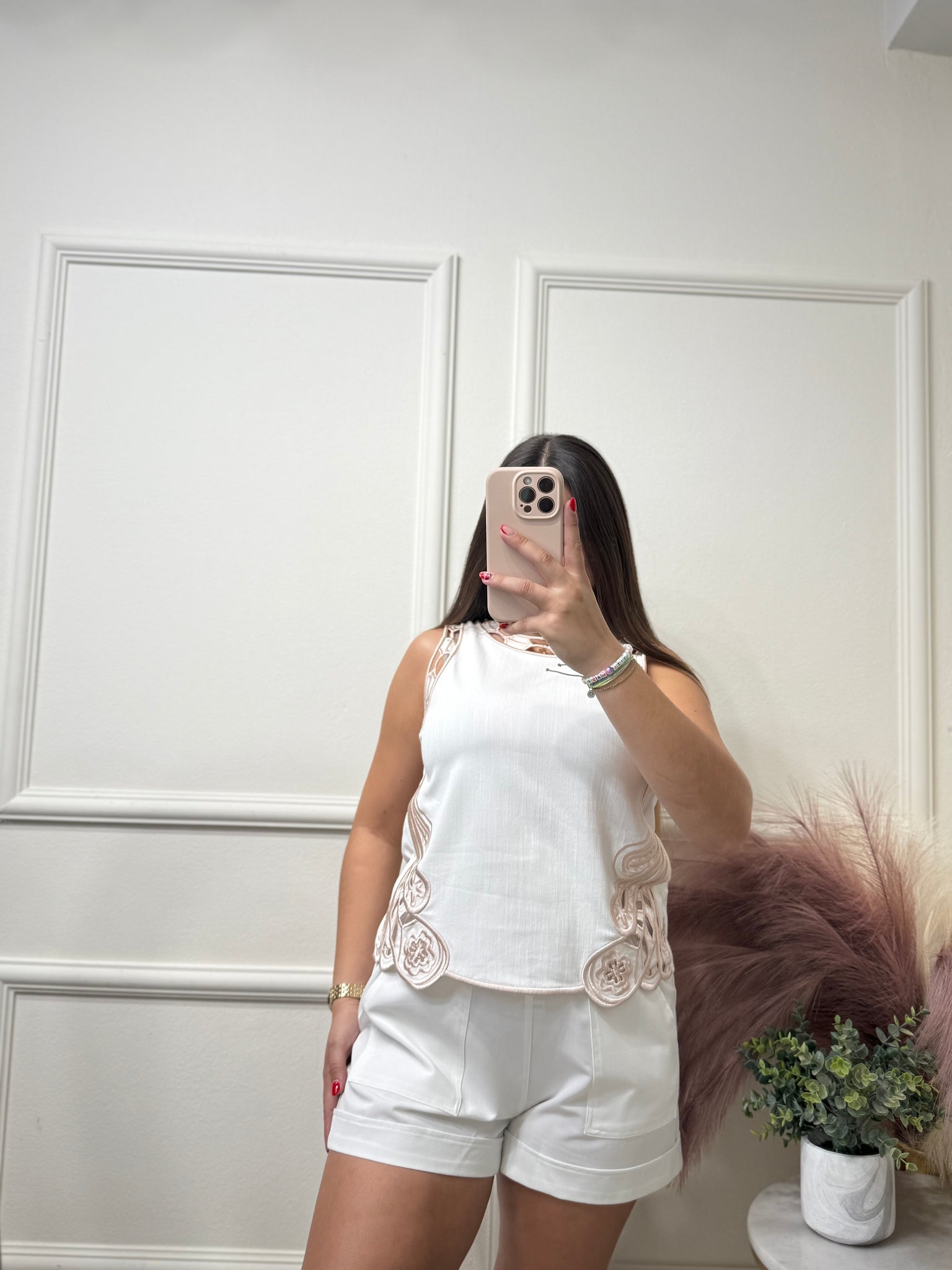 White Details Blouse