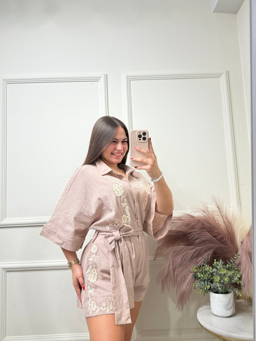 Cream Romper