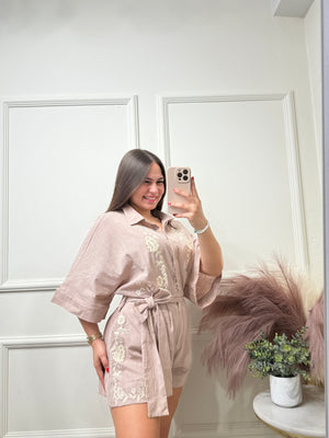 Cream Romper