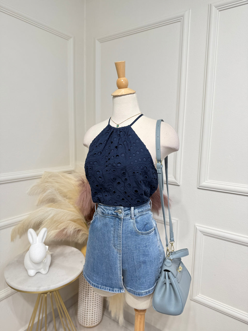 Navy blouse