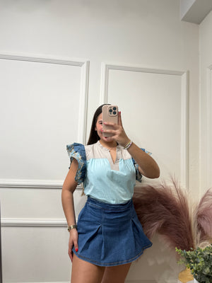 Denim Skort