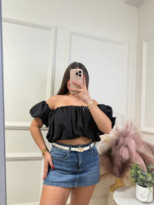Black Bubble Top
