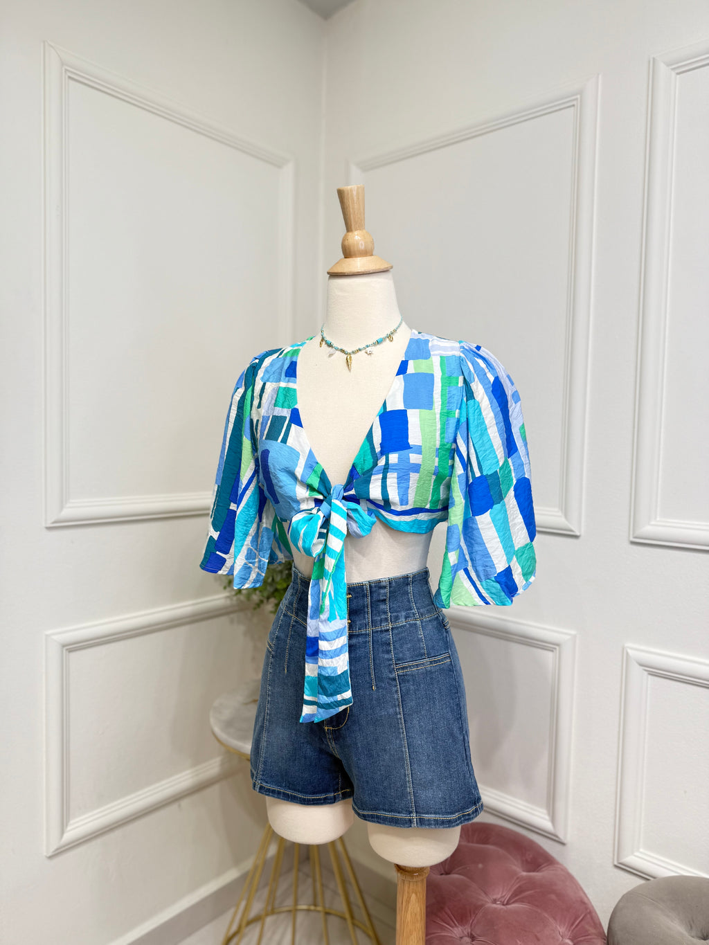 Summer top blue