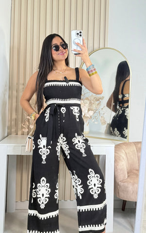 Tropic Black Jumpsuit