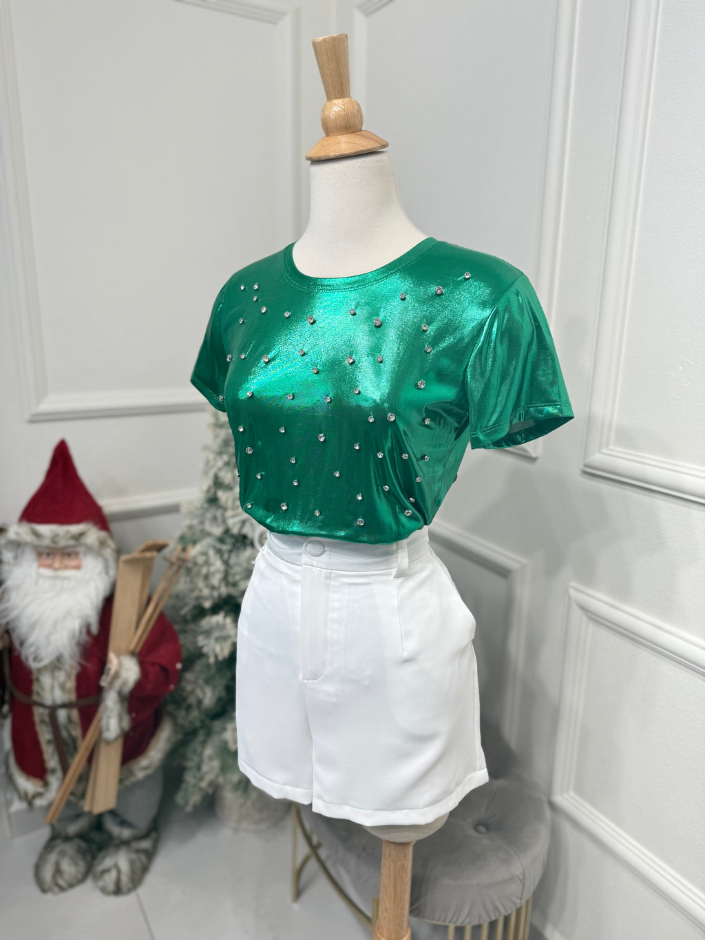 Green diamond top