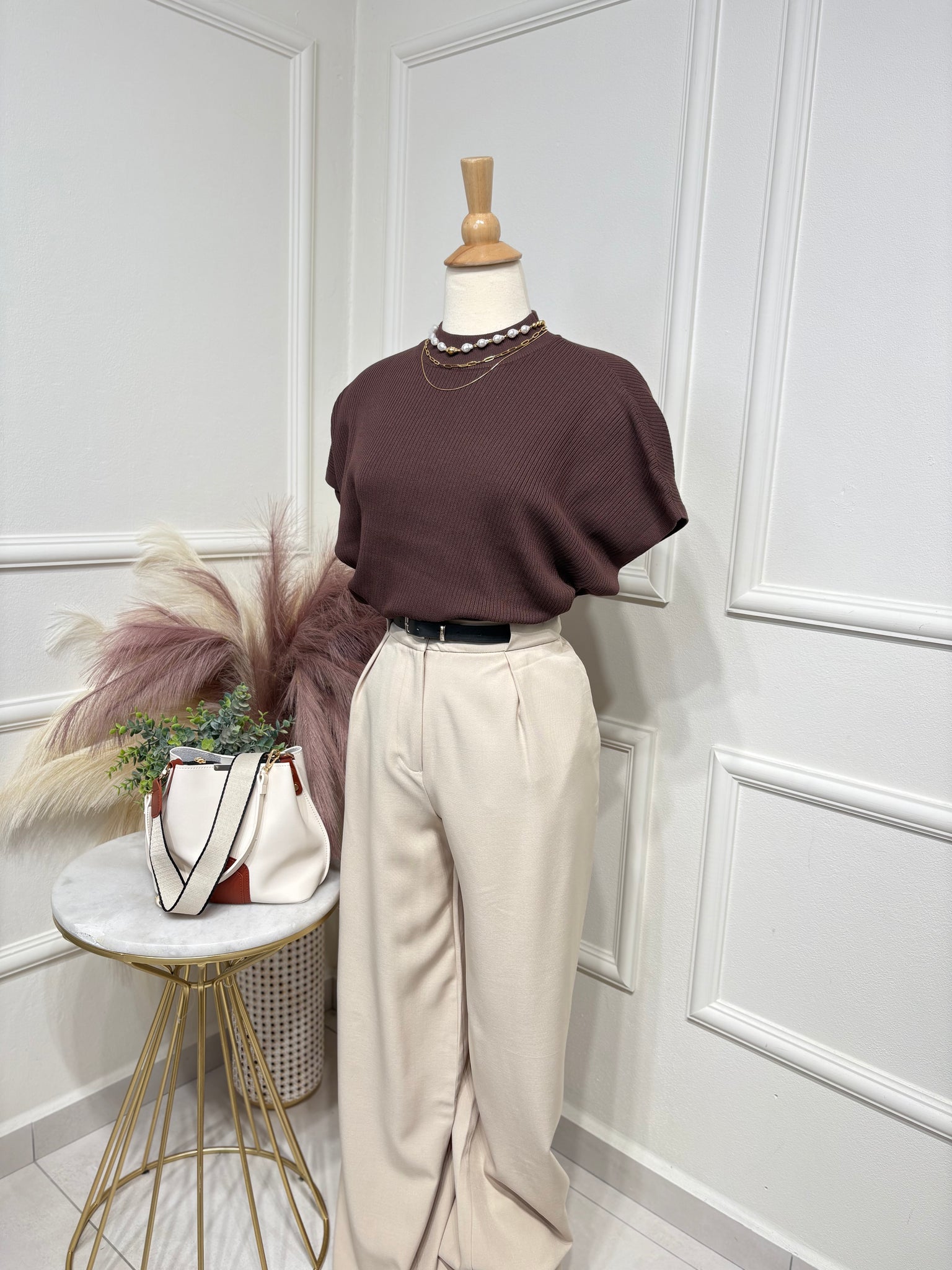 Brown Blouse