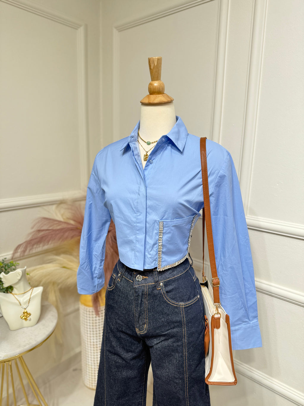 Baby Blue Blouse