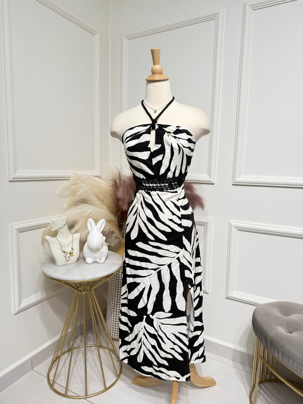 Maxi Dress B&W
