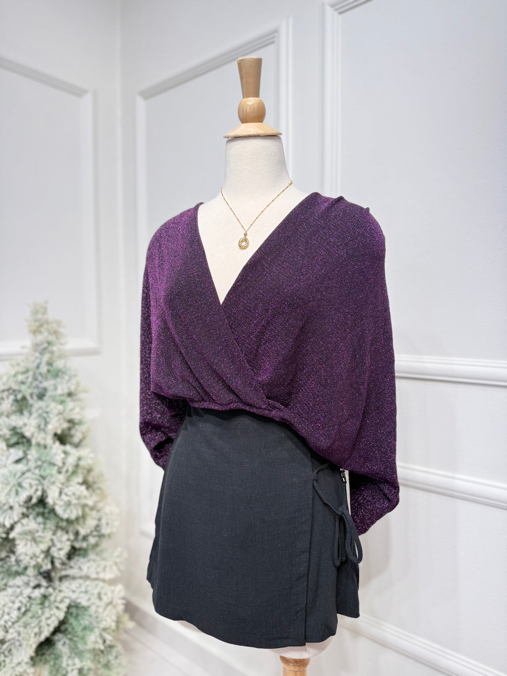 Sparkly glitter blouse