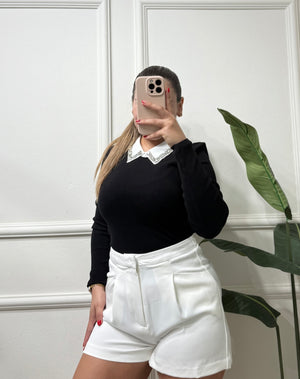 Black & White Blouse