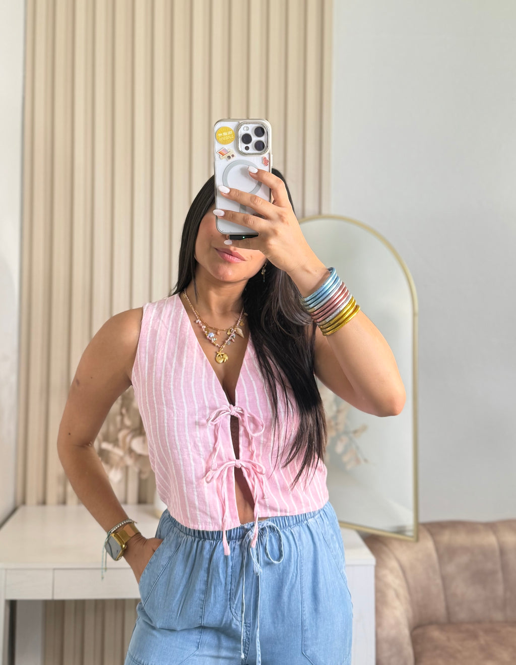 Cotton candy pink top