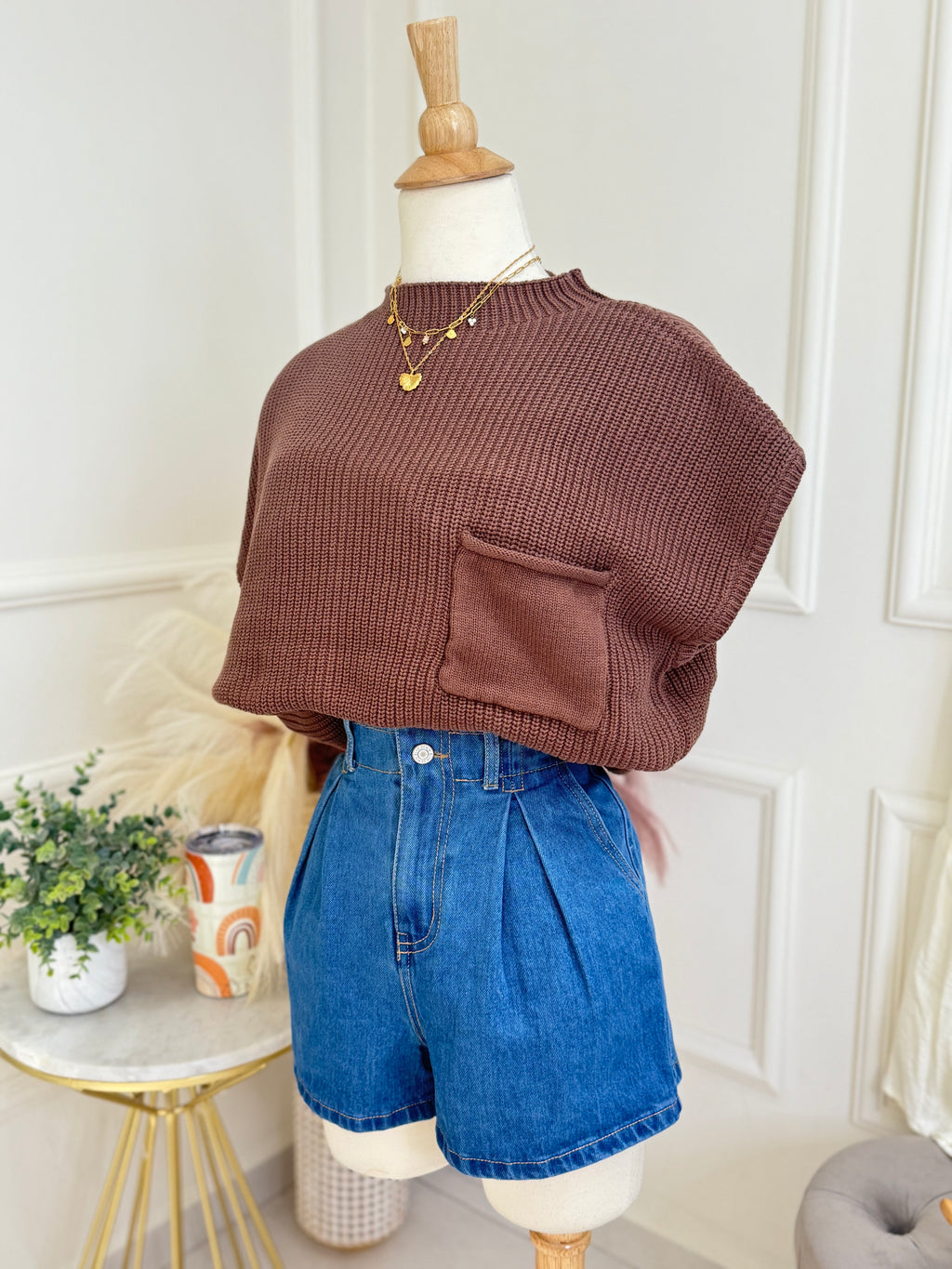 Brown Blouse