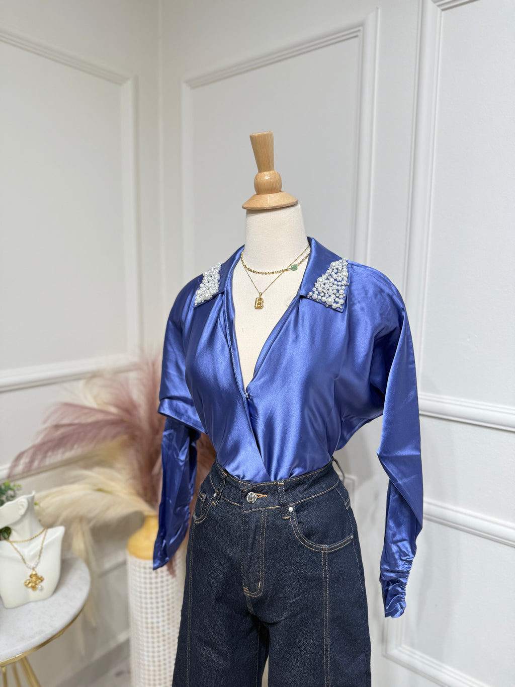 Purple elegant blouse
