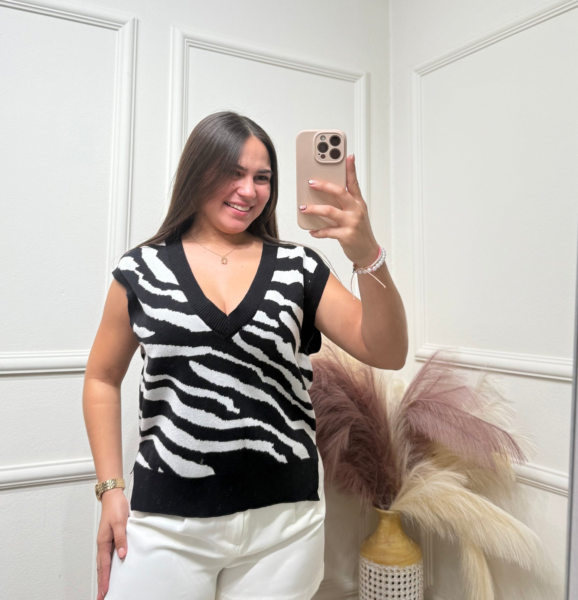 Zebra Top One Size