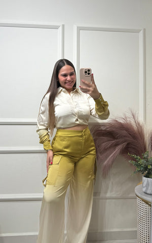 Olive and cream set