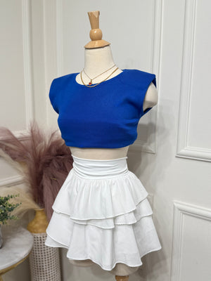 White Skort