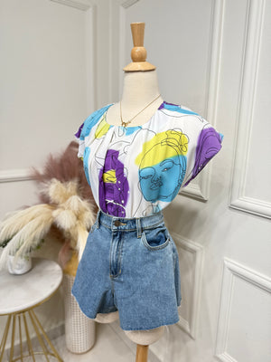 Abstract blouse