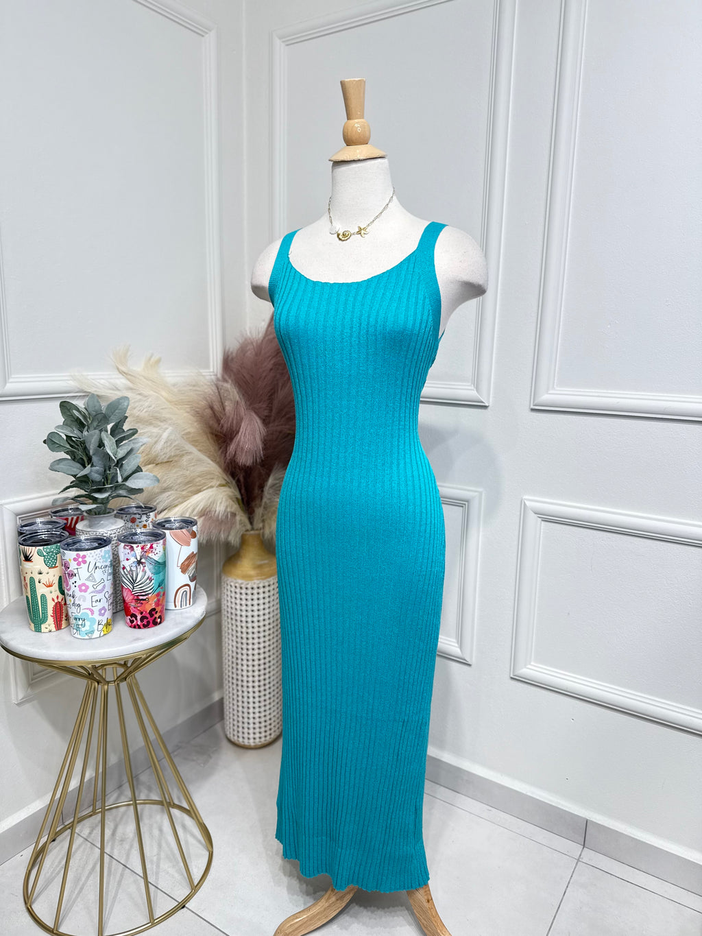 Aqua Dress