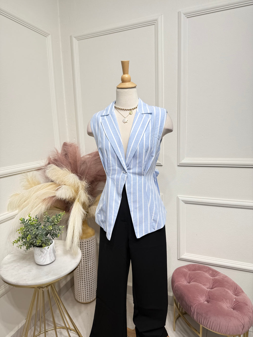 Light blue vest