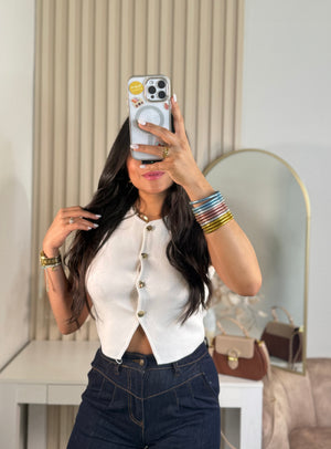 White Top Vest