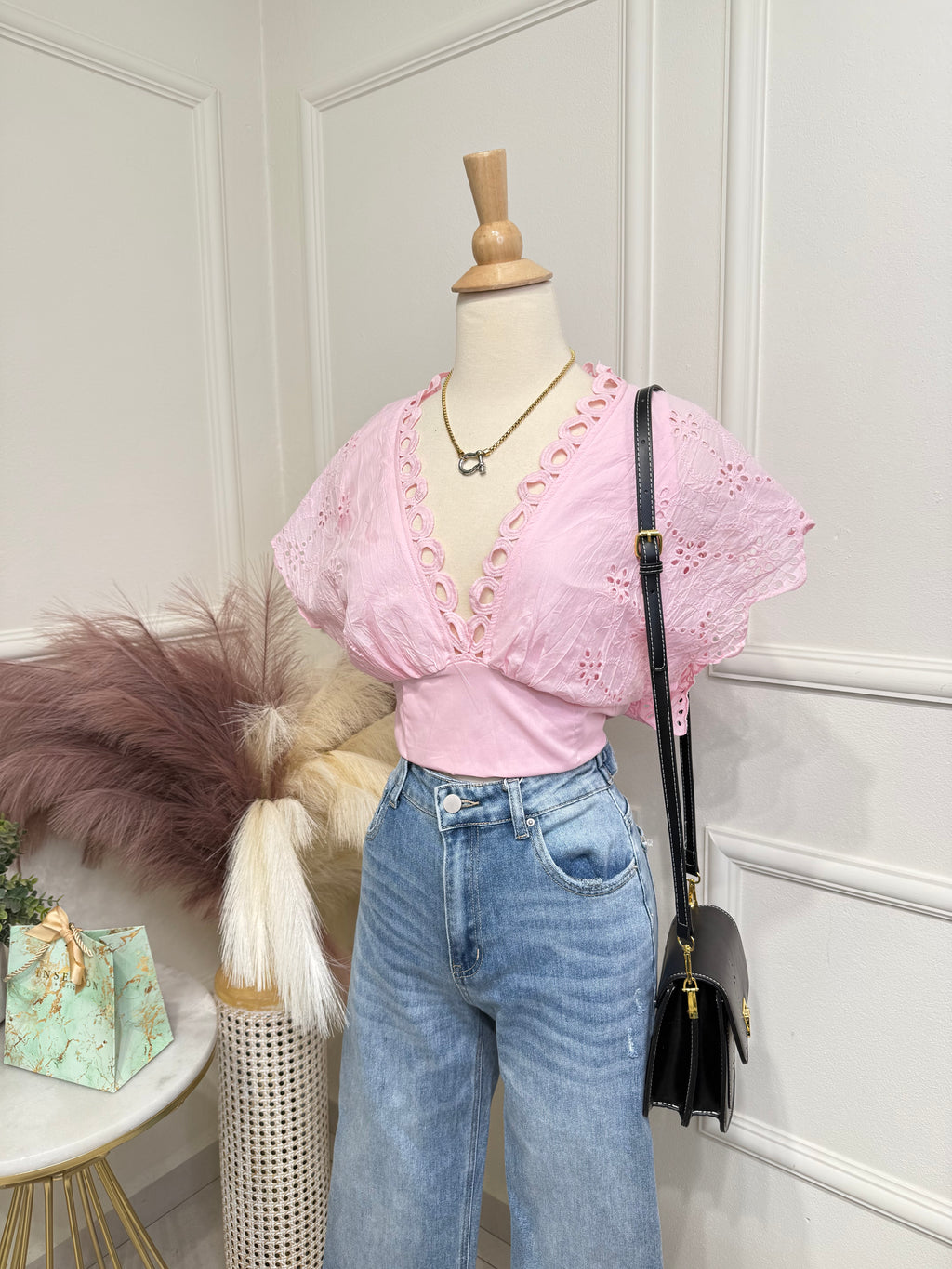 Pink blouse