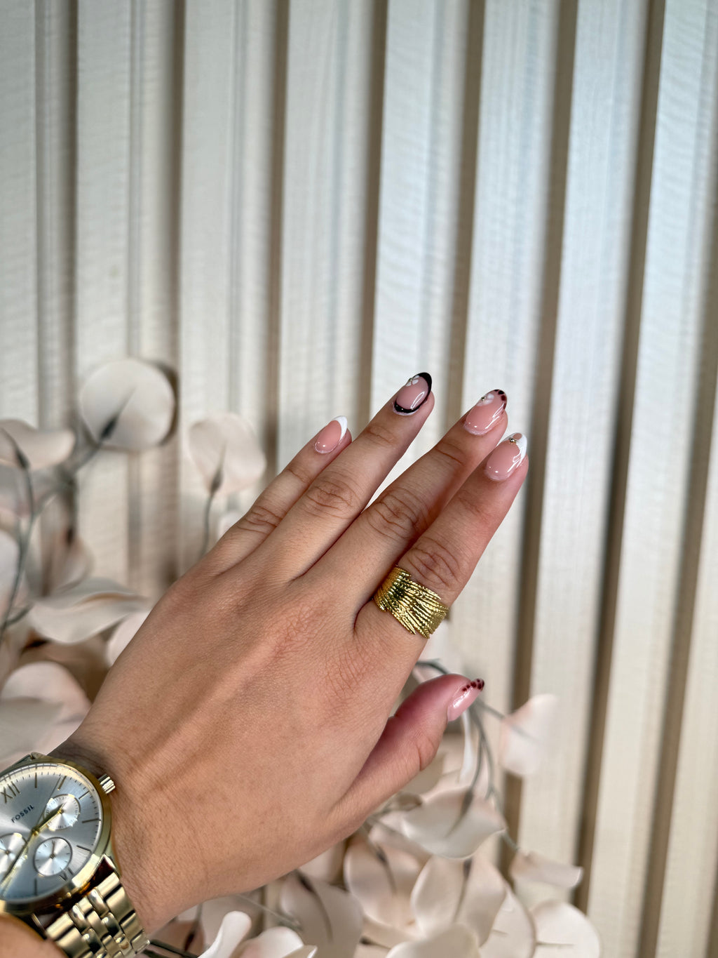 Leaf Gold Ring Adjustable