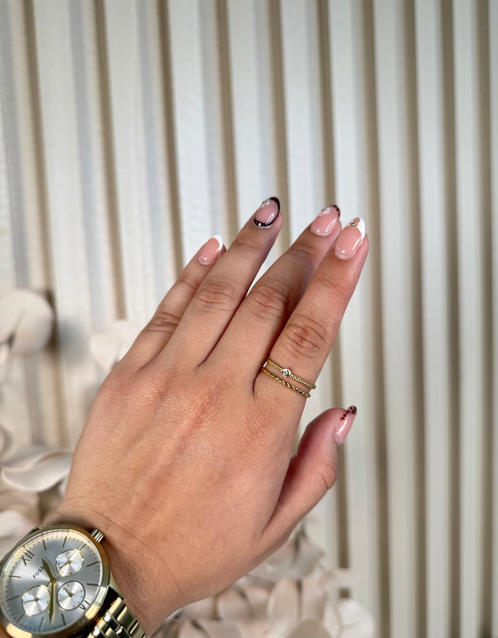 Double Gold Ring Adjustable