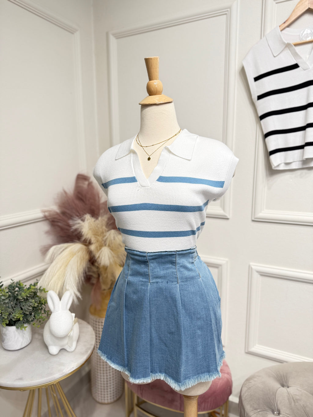 Denim Skort