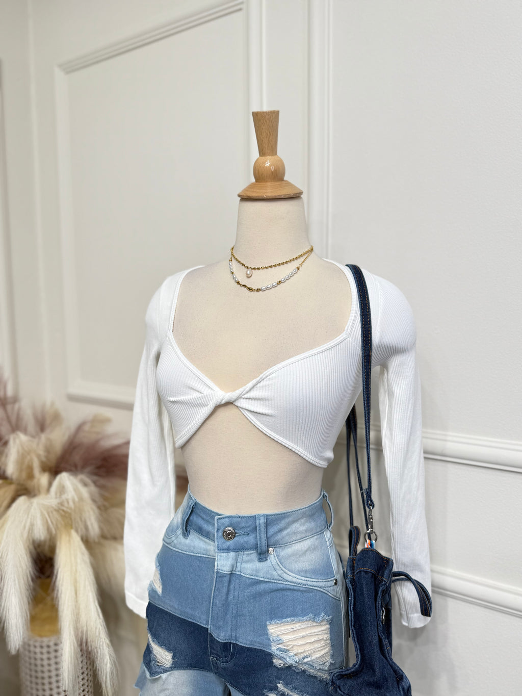 White basic top Onesize