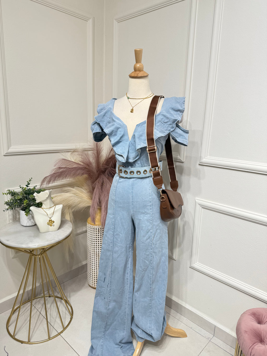 Light Denim Jumpsuit