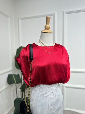 Ruby Red Blouse