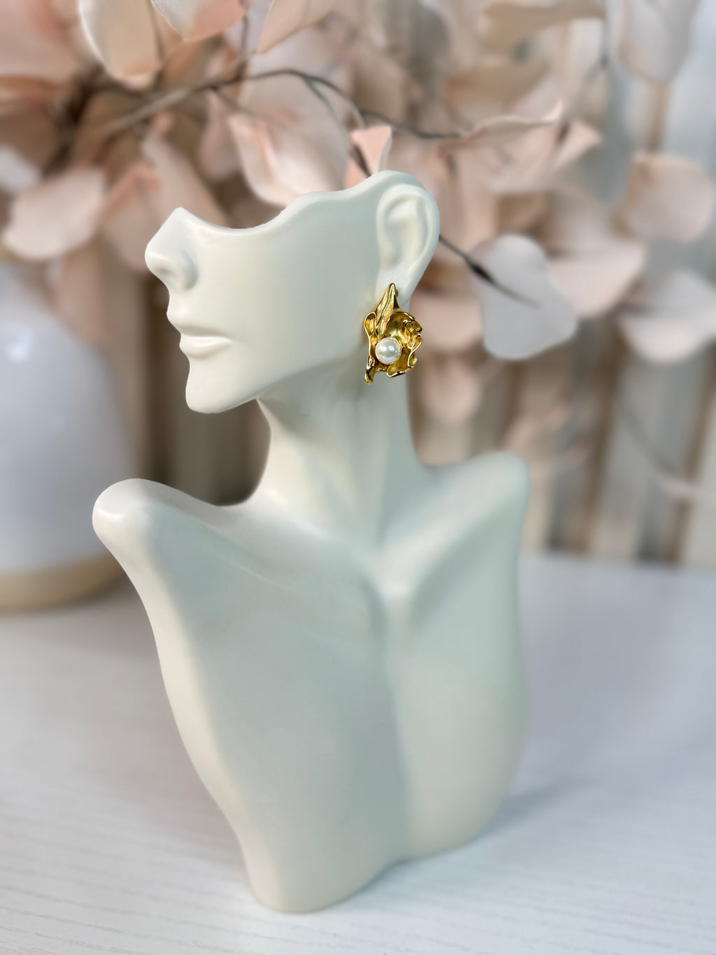 Abstract Gold Earrings