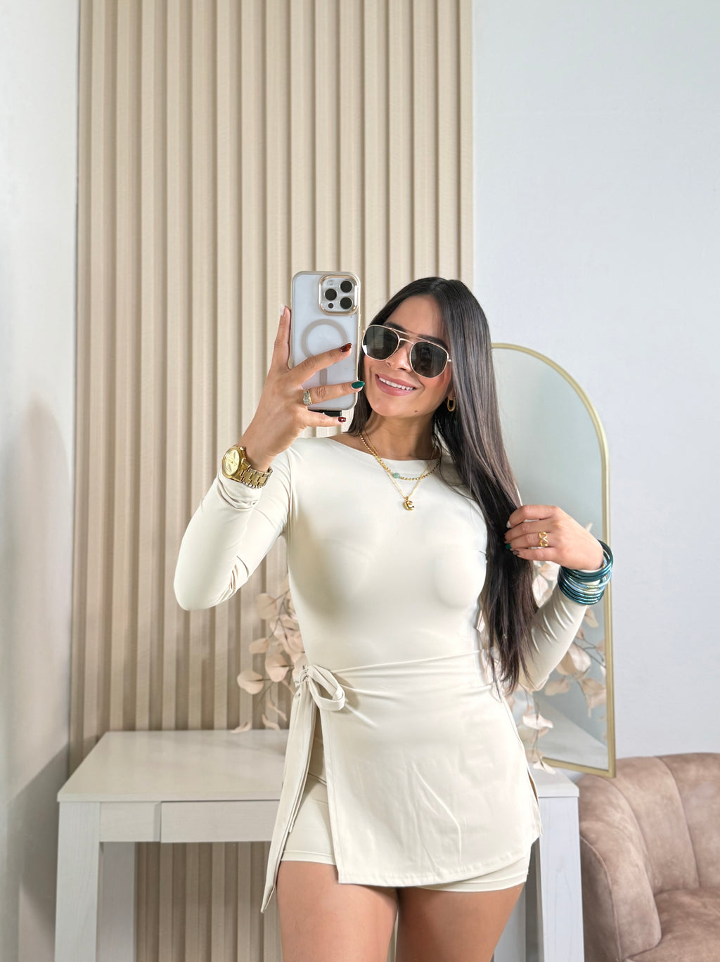 Cream Romper