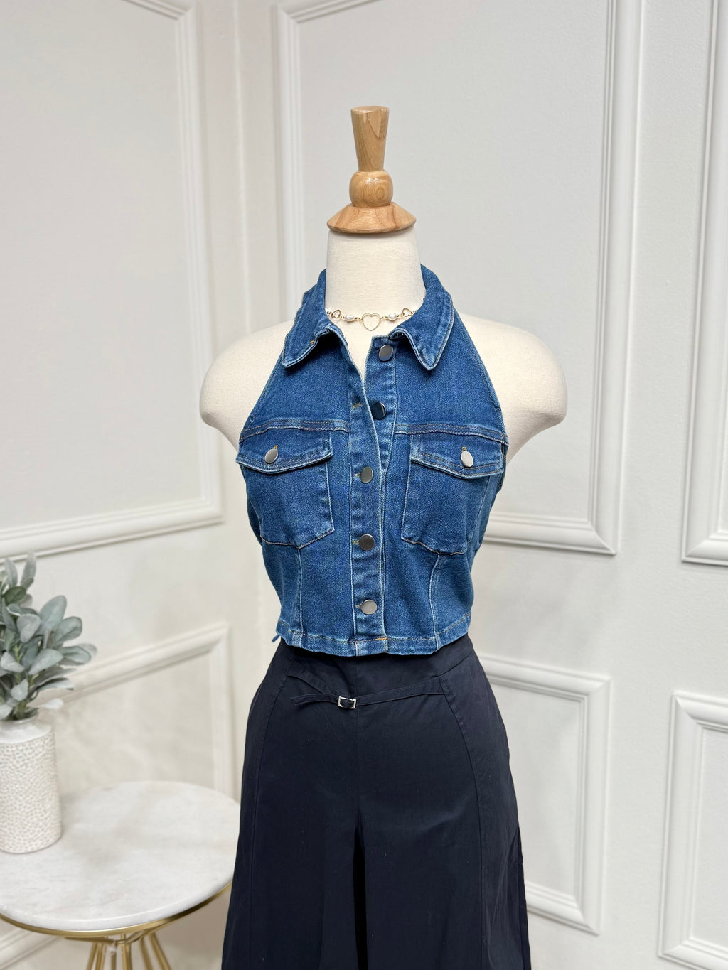 Denim top
