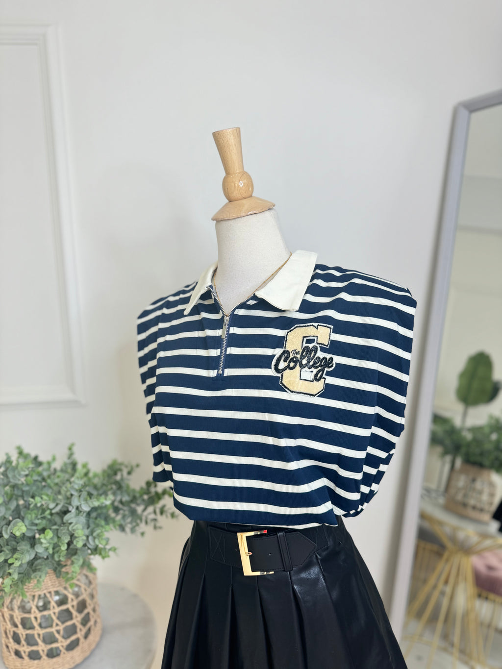 C Blouse Navy