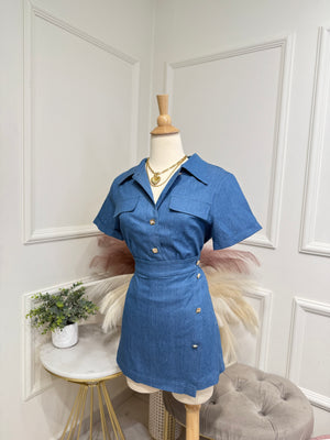 Denim Skort Set